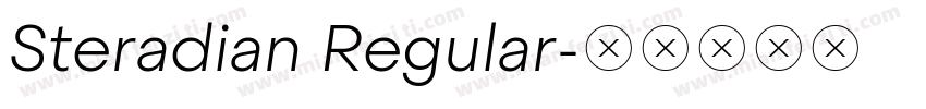 Steradian Regular字体转换